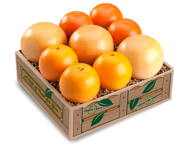 Variety Taster, 1-person gift, 2-person gift, Navel Oranges, Ruby Red Grapefruit, Mandarins